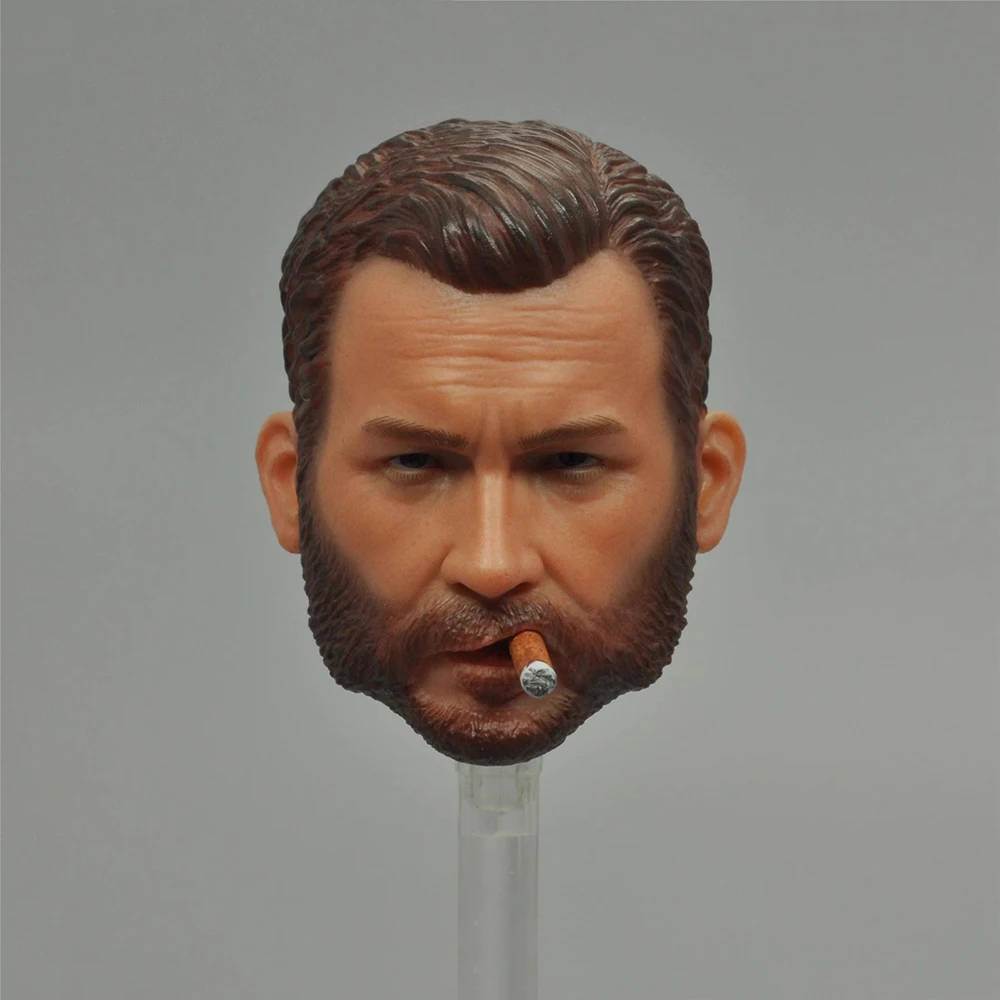 Easy&Simple ES GA1008 1/6 Soldier Doll Man Call Action Figure Duty Head Sculpt Carving with Cigar Caps For 12" Action Figure DIY