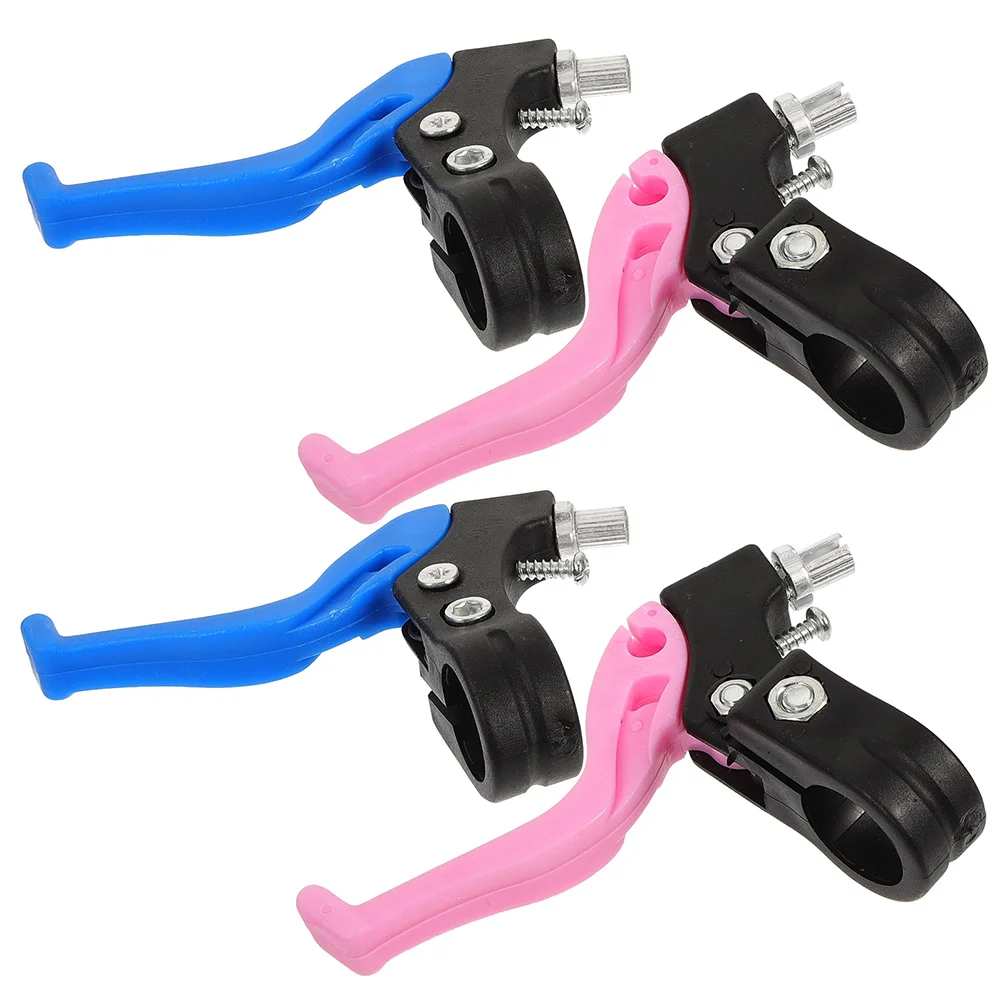 

2 Pairs Bicycle Brake Lever Electric Bike Kids Bicycles Handlebar Parts Major Pink Brakes Child