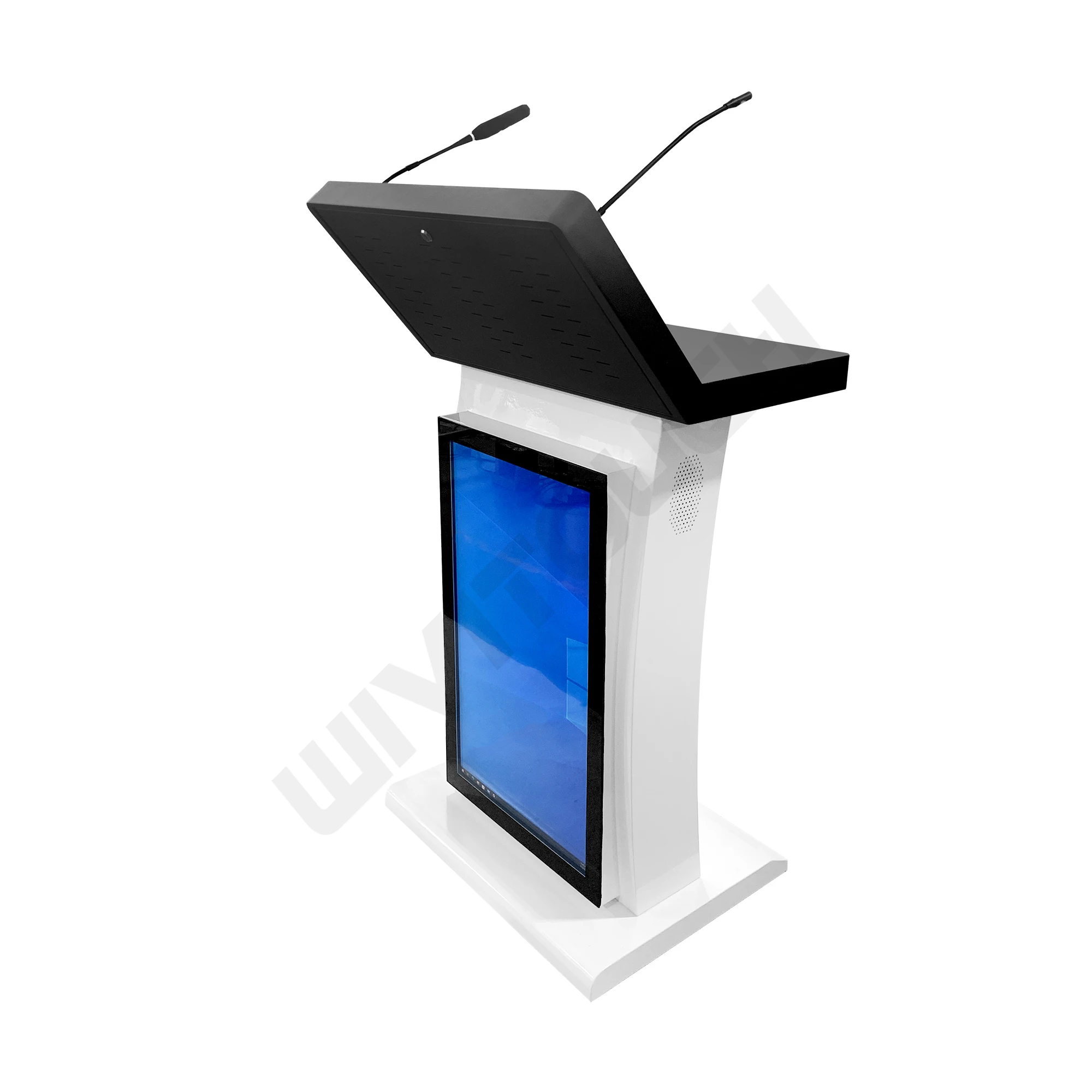 Educational Supplies Classroom Standing Metal Multimedia Lectern Digital Smart Podium 21.5