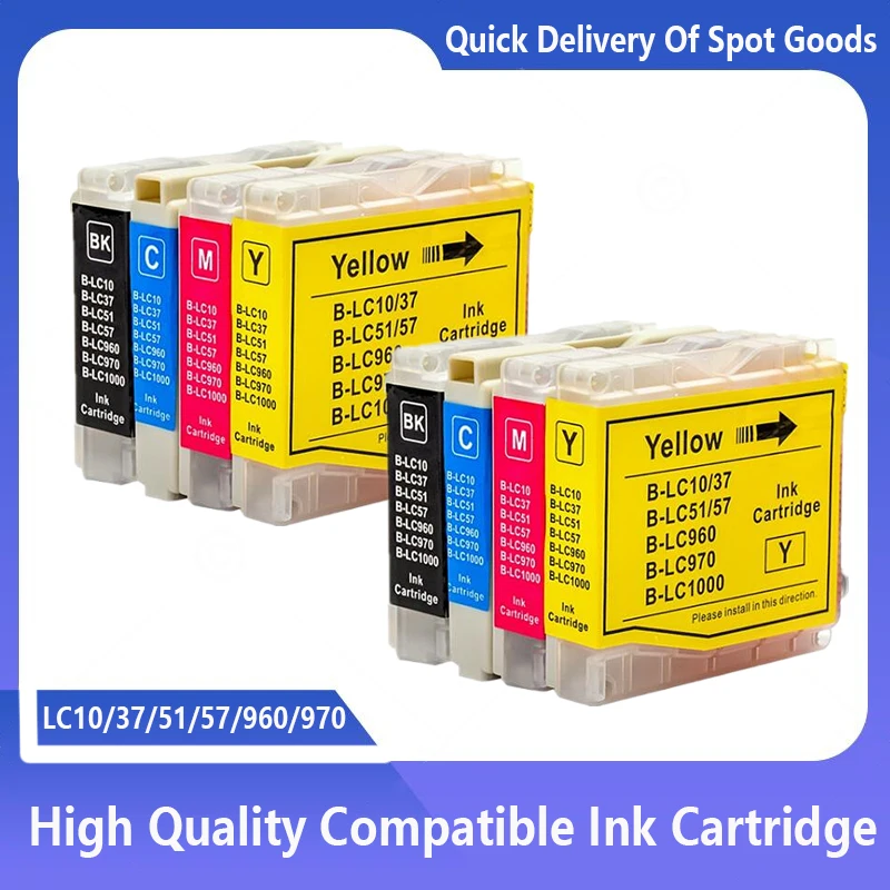 LC10 LC37 LC51 LC57 LC960 LC970 LC1000 compatible cartridge for brother for deskjet DCP-130C 135C 150C DCP-330C DCP-350C