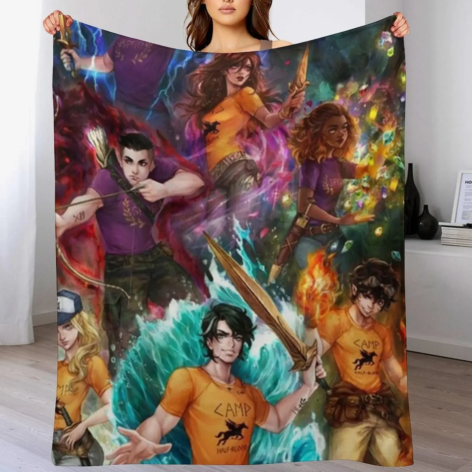 Heroes of Olympus Poster Throw Blanket Plaid on the sofa christmas decoration Blankets