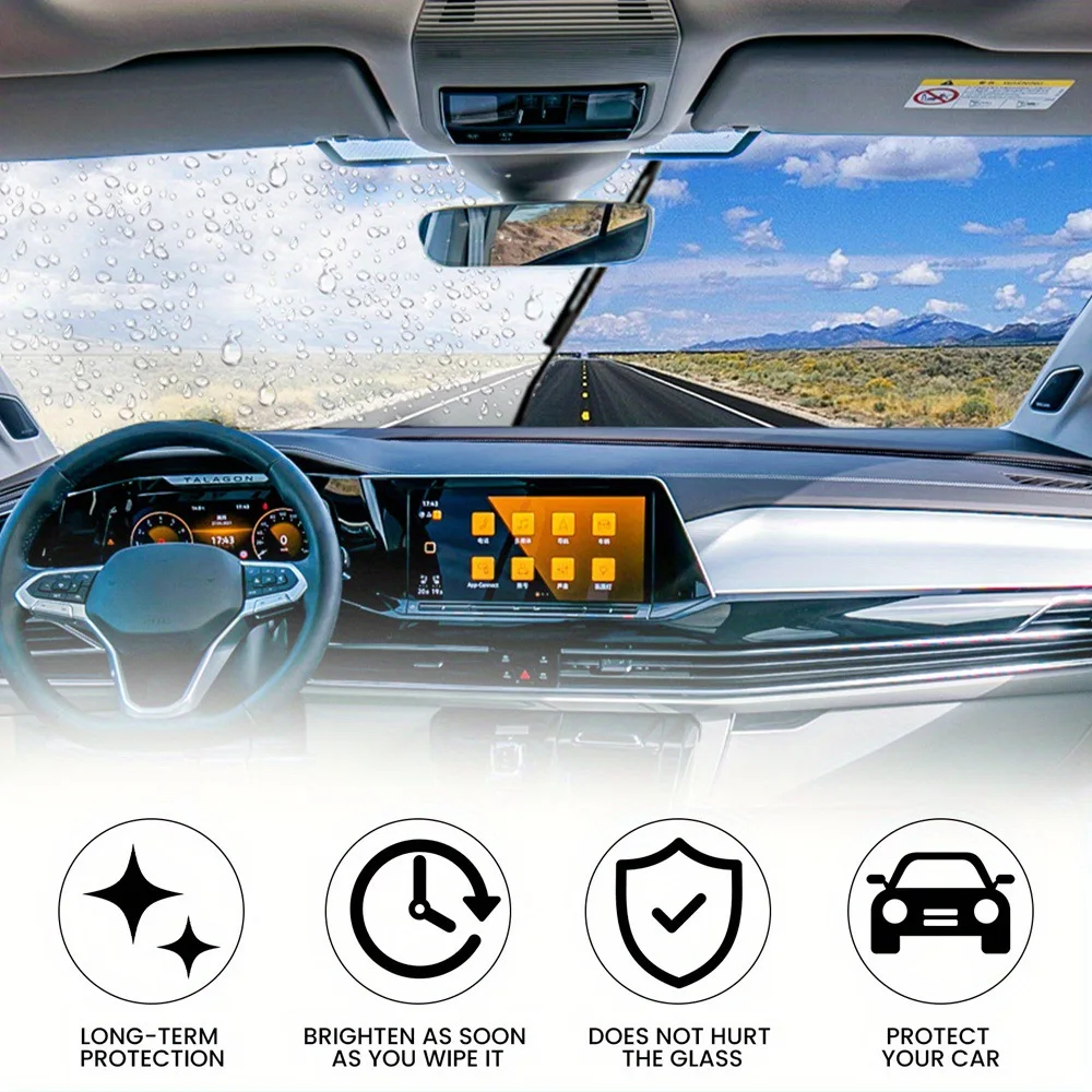Anti-fog Spray Glass Coating Agent Windshield Defogger Long-lasting Auto Mirror Car Glass Waterproof Spray Hydrophobic