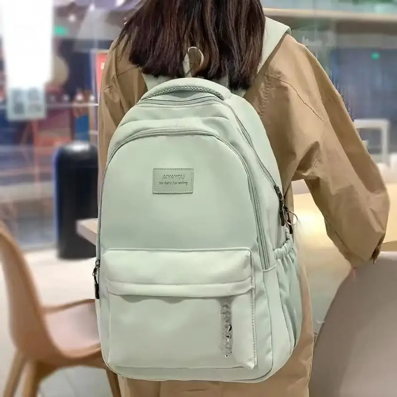 Mochila impermeable de alta capacidad para mujer, morral escolar para ordenador portátil, bonita bolsa de viaje para libros, a la moda, novedad