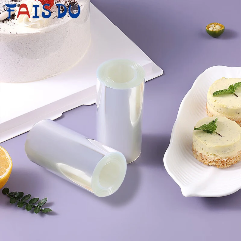 

Transparent Mousse Surrounding Edges Wrapping Tape For Baking Cake Collar Roll Packing DIY Cake Decorating Tools