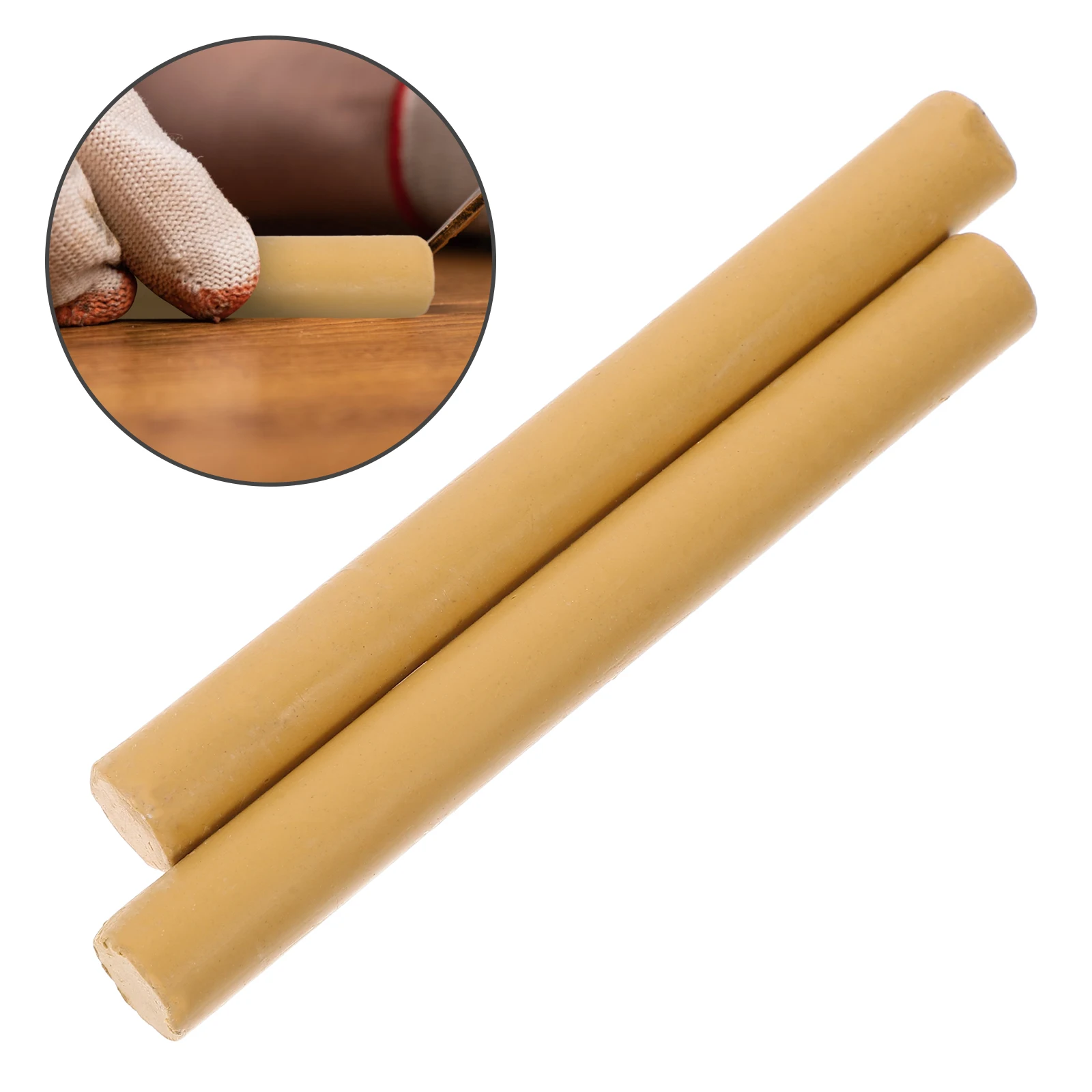 

2pcs Furniture Repair Crayons Wood Filler Rods for Scratches Holes Furniture Markers Wooden Surfaces Restoration
