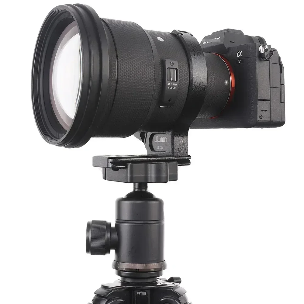 For JL-23 82mm Tripod Mount Ring 80mm Quick Release Plate 1/4&3/8in Threaded Holes for SIGMA 100-400mm/ 105mm F1.4DG HSM Lens