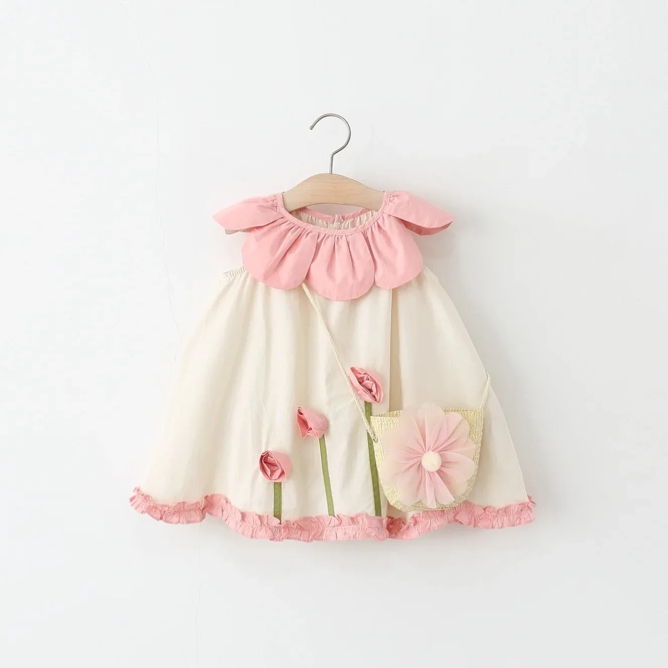 

Girl Clothing 1st Birthday Princess Party Dresse 0-2 Years Newborn Baby Girls Dress Casual Sleeveless Floral Dresses for Baby