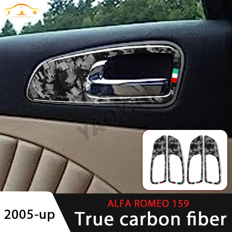 

Forged Carbon Sticker For Alfa Romeo 159 Brera Spider 2005-2011 Car Inner Door Bowl Frame Sticker Accessories
