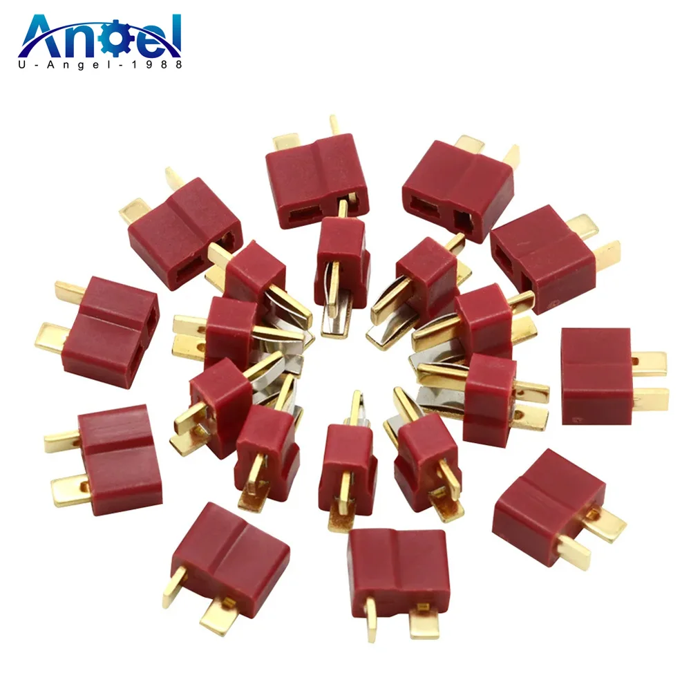 

20pcs Top Quality RC Lipo Battery Helicopter T Plug Connectors Male Female for Deans (10pair)