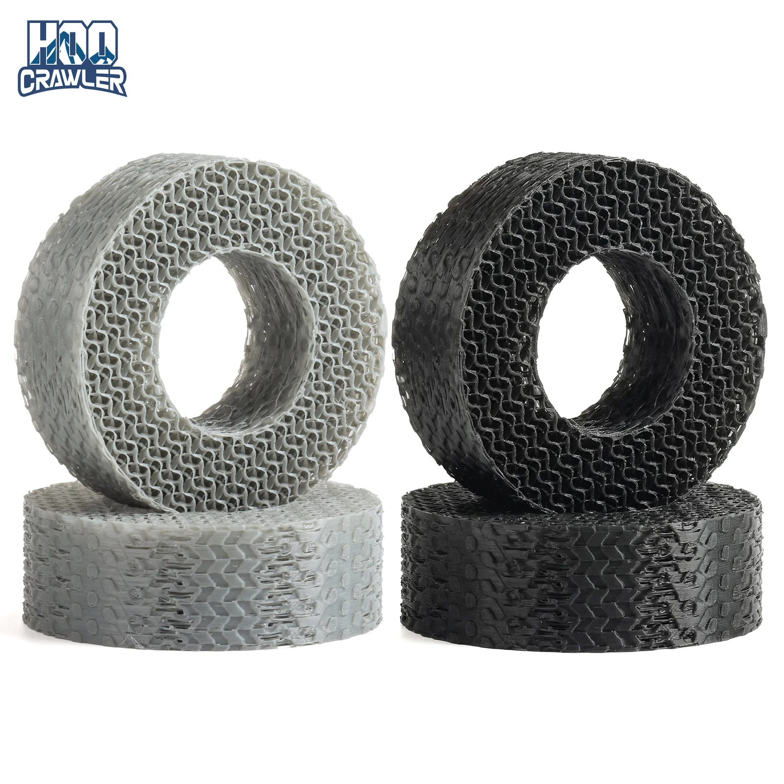 SuperSoft 1.9' Tires Insert 3D Printing TPU Tire Filler Waterproof Fit 118-122mm Wheel Tires 1/10RC Crawler TRX4 SCX10 Capra H10