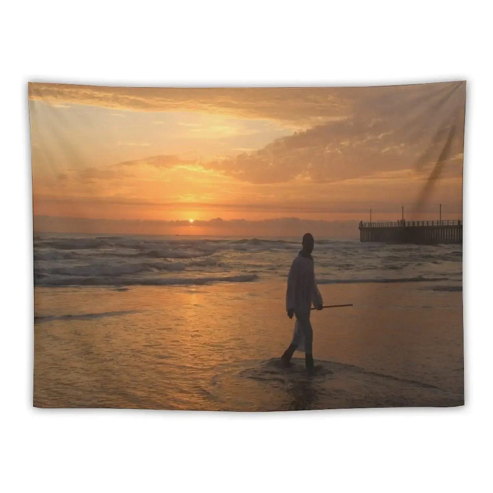 Durban sunrise - spectacular shades of orange and gold as the sun rises in the sky. Tapestry Room Aesthetic Tapestry