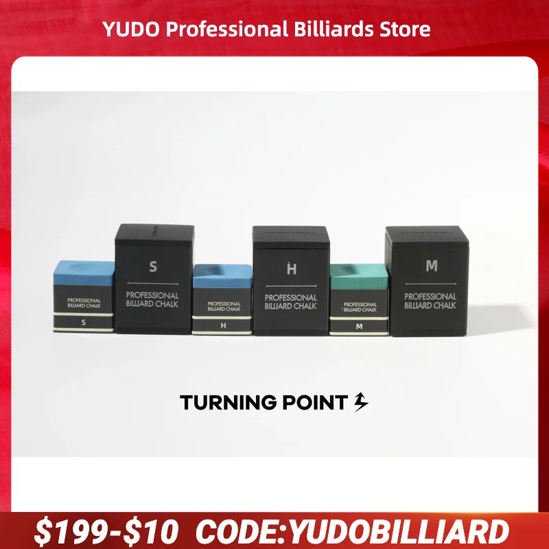 

TP-Turning Point Snooker Pool Chalk in Case, Professional Billiard, S, M, H,TP7500
