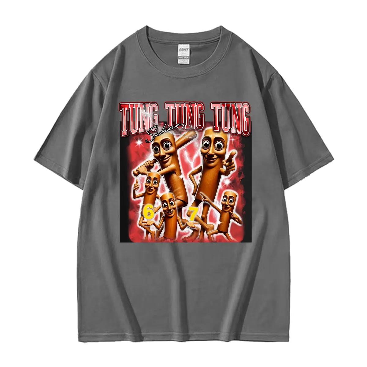 Funny Italian Tung Tung Tung Sahur Graphic Tee Shirt Men's Clothing Fashion Vintage T-shirt Cotton Comfort High Quality T Shirts