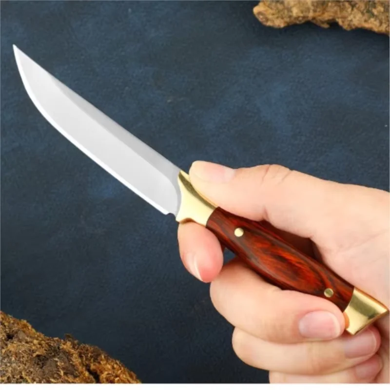 Cuchillo Multiusos de Acero de - Camping Cooking Knife With Sheath reseña y precio