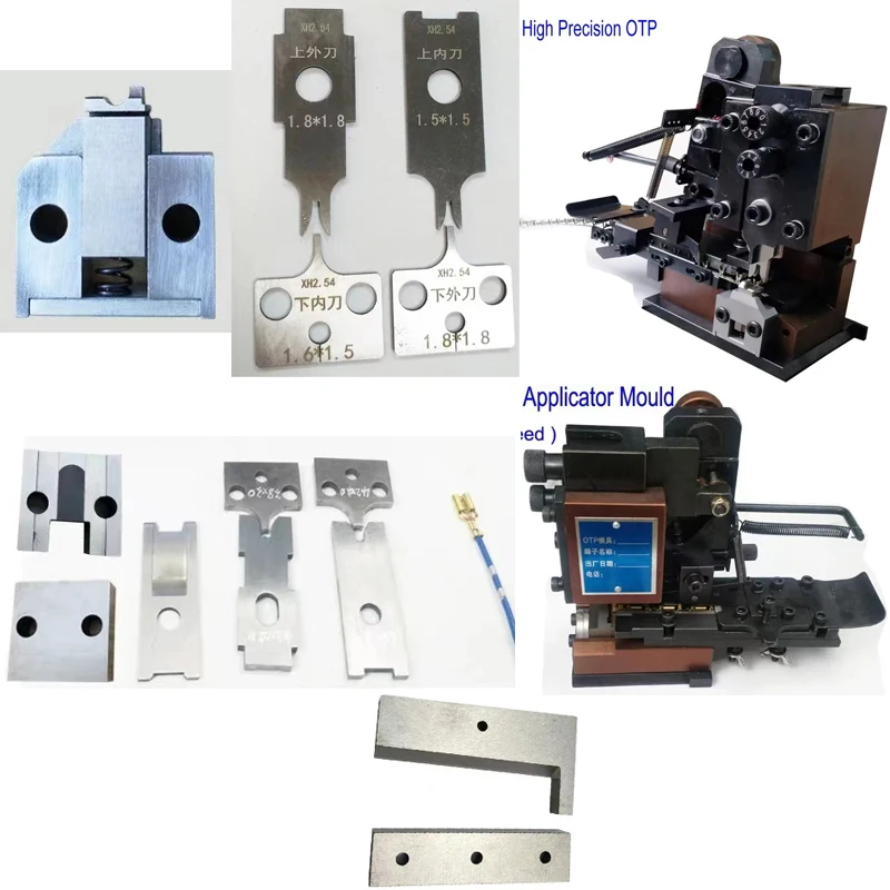 

Normal Precision OTP Terminal Applicator Mould with Blade Vertical Feeding OTP Mold Terminal and Wire Cable Crimping Machine