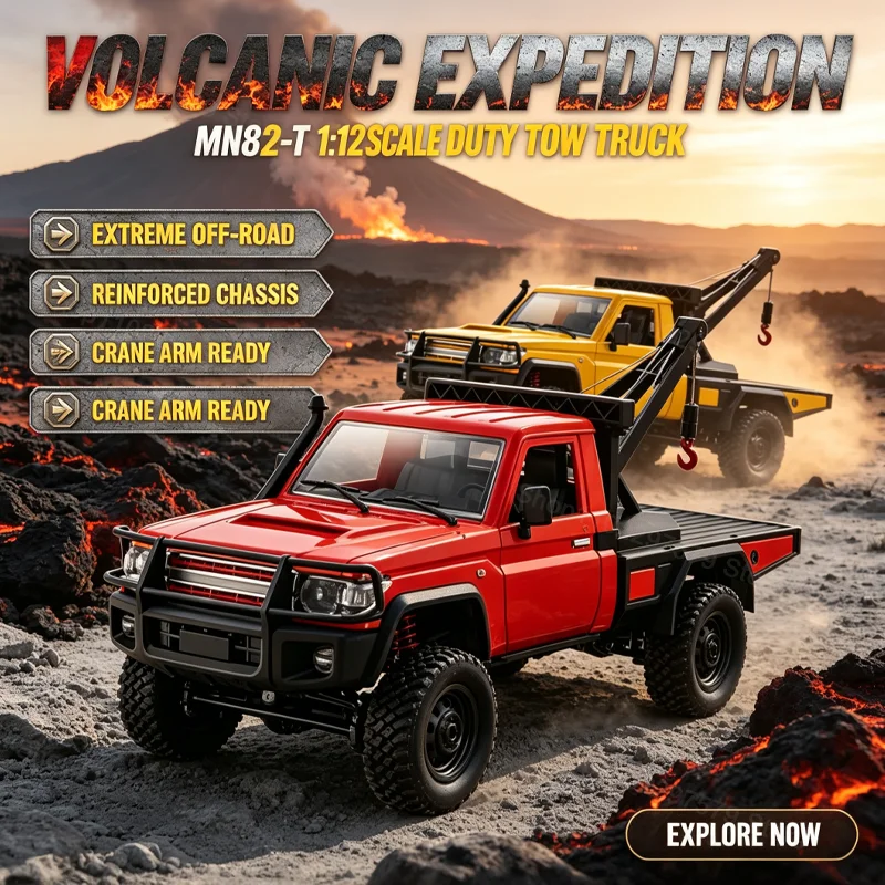 Dirt Brush Interior - MN82T 1:12 2.4G RC Crawler Hoist