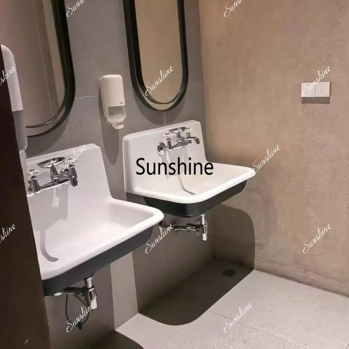 YCast iron large size washbasin retro simple modern compact body large capacity