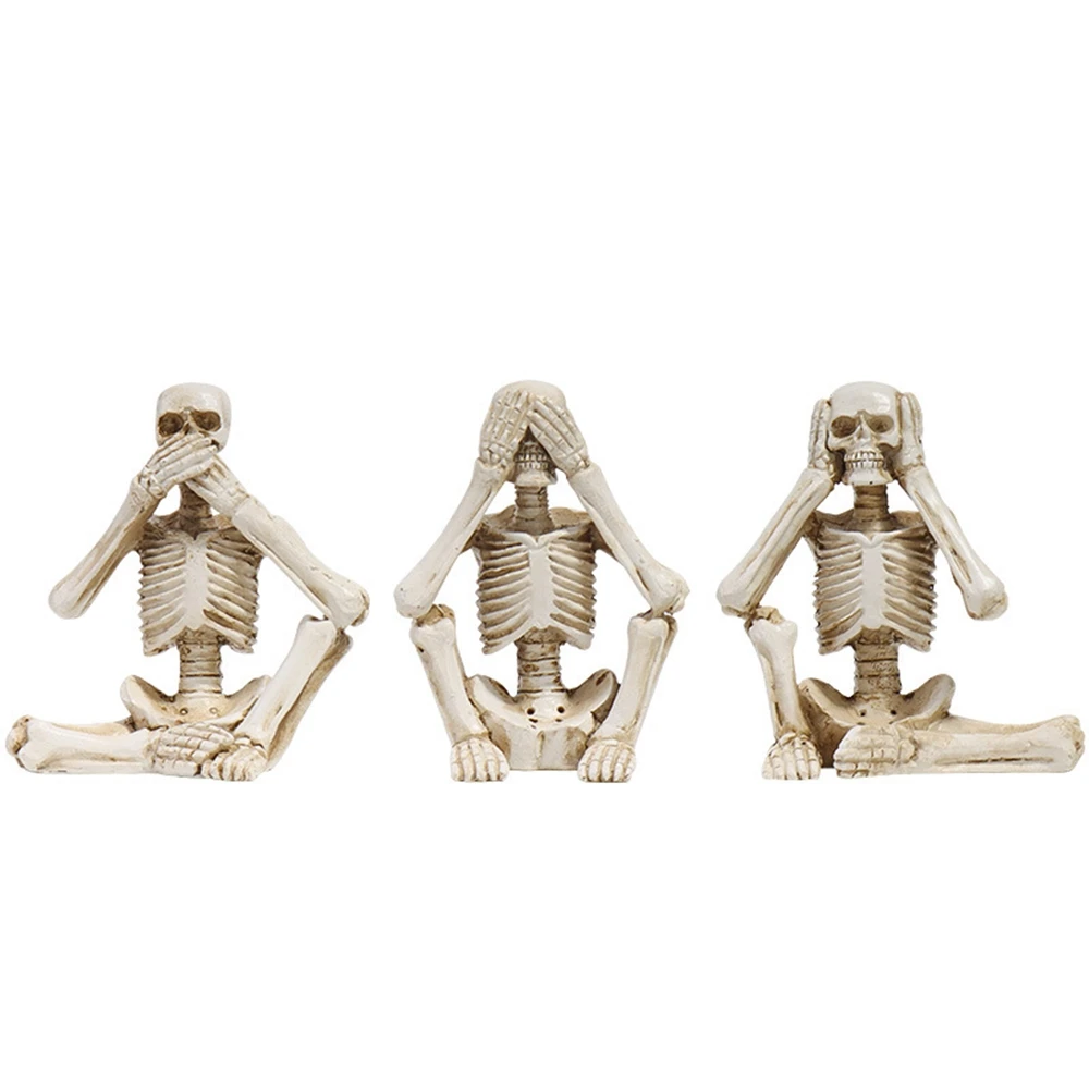 

Skeleton ornaments Ghost Festival Halloween funny desktop decorations decompression Crafts Home Living Room Office TV Cabinet