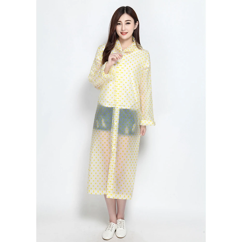 

Travel Raincoat Poncho Coats for Women Portable Jackets Waterproof Clear Patterned Ponchos Adults Foot and