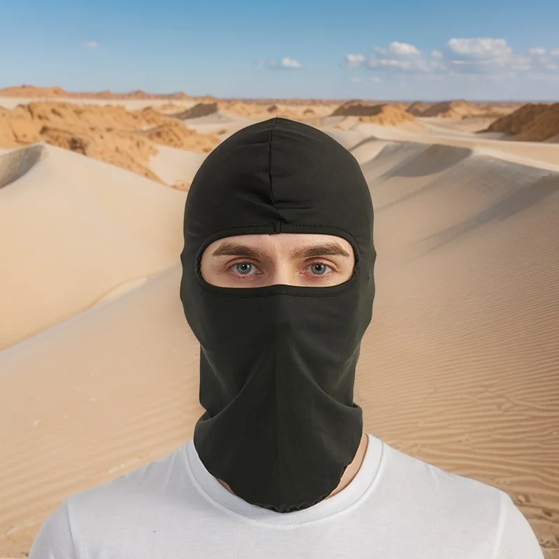 قناع ركوب الدراجات في الهواء الطلق، حماية من الشمس، سرعة جافة من الحرير الجليدي، أغطية رأس رياضية مقاومة للرياح وقابلة للتنفس للدراجات النارية