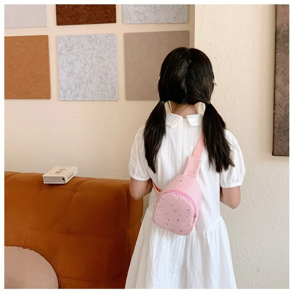 Simple Adjustable Straps Crossbody Backpack Star Print Versatile Chest Bag Lightweight Shoulder Bag Casual Outing