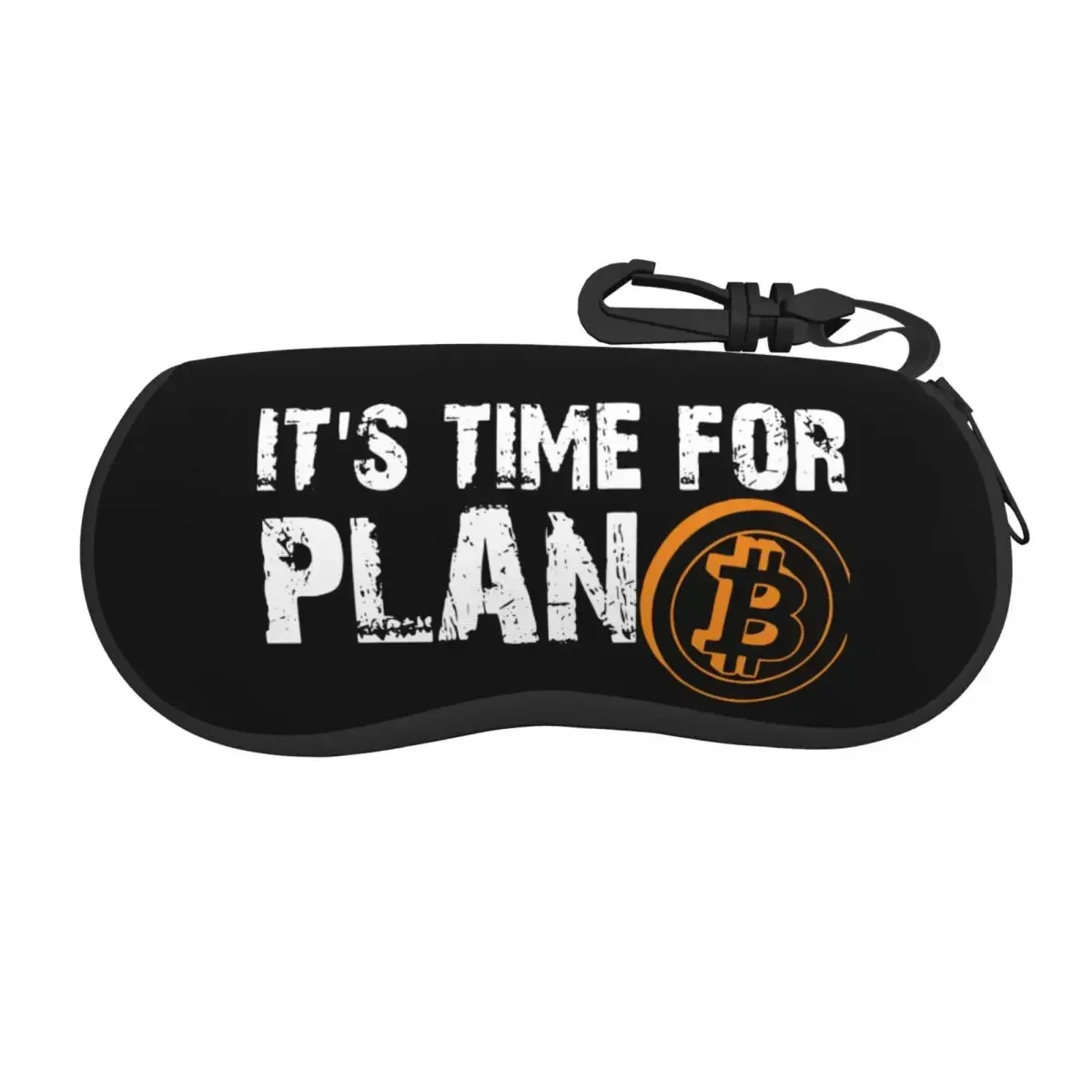 It's Time For Plan B Bitcoin Crypto Currency Glasses Case Cryptocurrency Blockchain Glasses Storage Box Eye Contacts Case