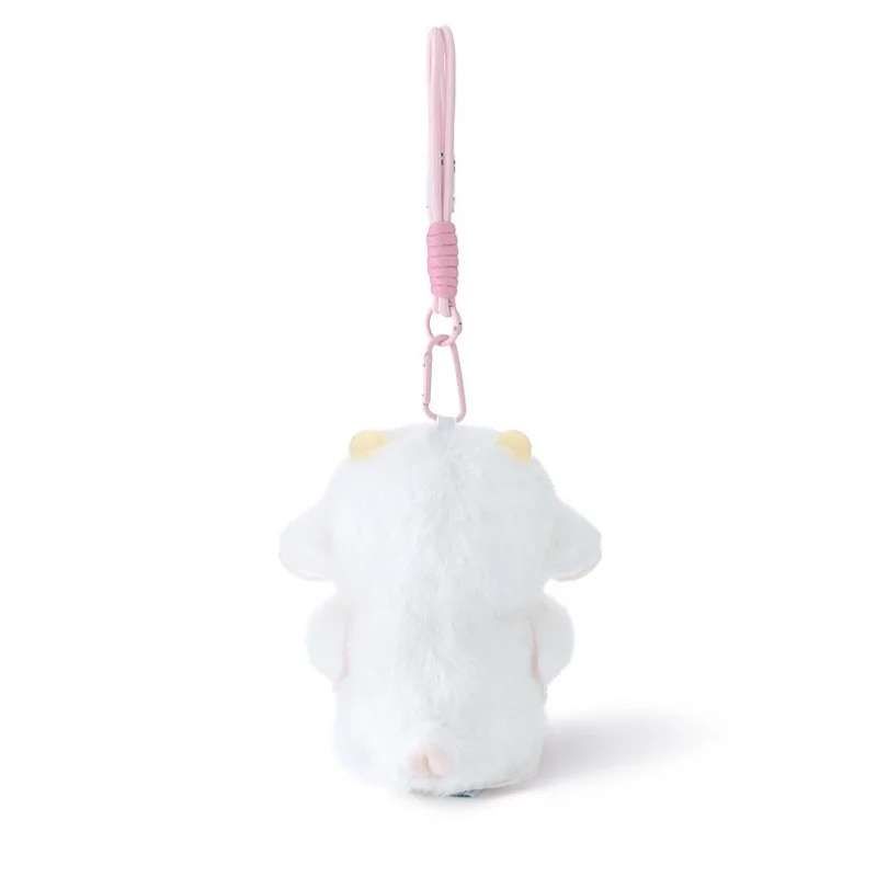 20cm 귀여운 실물 같은 양 플러시 펜던트 핑크 블루 양 플러시 키체인 백팩 장식 여행 동반 인형 어린이 생일 선물 ﻿ 선물