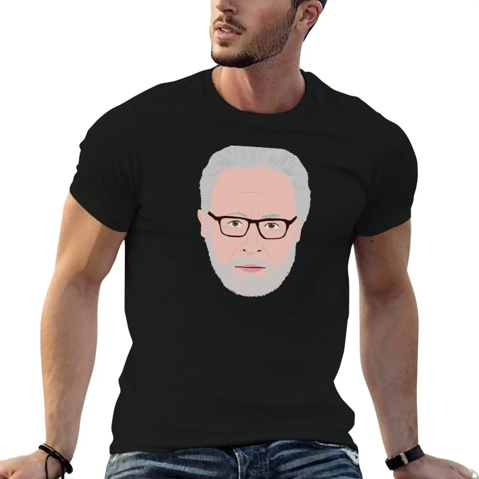 

Heroes of Cable News: Wolf Blitzer T-Shirt men t shirt cotton 100% man t shirts for men T-Shirt