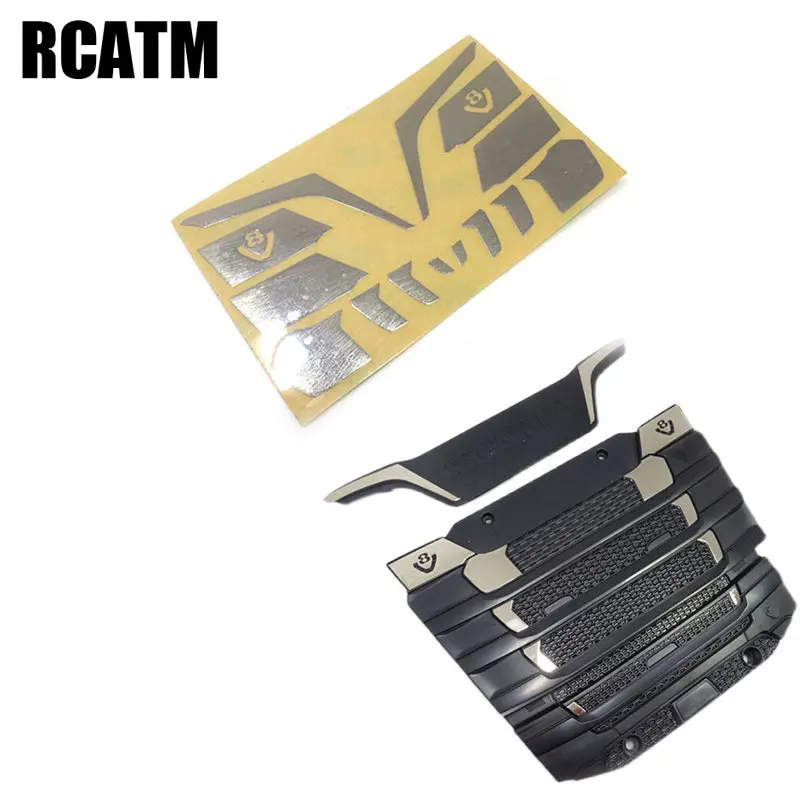 

Metal Sticker Front Face Air Intake Decoration for 1/14 Tamiya RC Truck Trailer Tipper Scania 770S 56368 DIY Parts