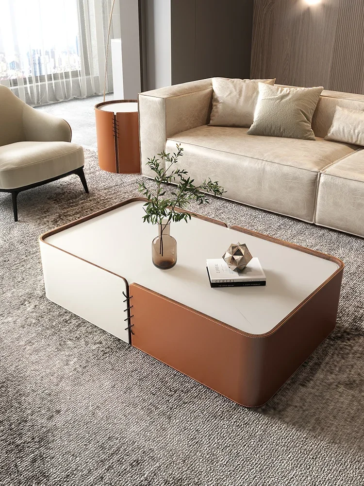 Coffee Table Modern Light Luxury Rectangular Italian Minimalist Good-looking Living Room