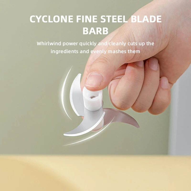 هراسة الثوم الكهربائية المصنوعة من الفولاذ المقاوم للصدأ، مفرمة منزلية صغيرة، مفرمة اللحم، مفرمة ثوم صغيرة لاسلكية بمنفذ USB