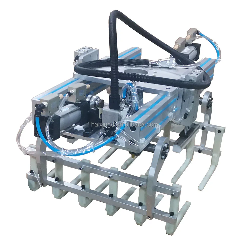 Customized Fully Automatic Grabbing and Positioning Carton Line Pneumatic Clamper Claw Bag Catch Grab Palletizer Robotic Gripper
