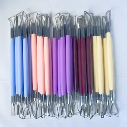 6 pieces of stainless steel double head pottery carving knife DIY handmade fruit and vegetable sculpture tools