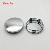 4Pcs No Logo Blank Base 60mm 61mm Black Silver Wheel Center Cap Rim Tire Cover Car Styling