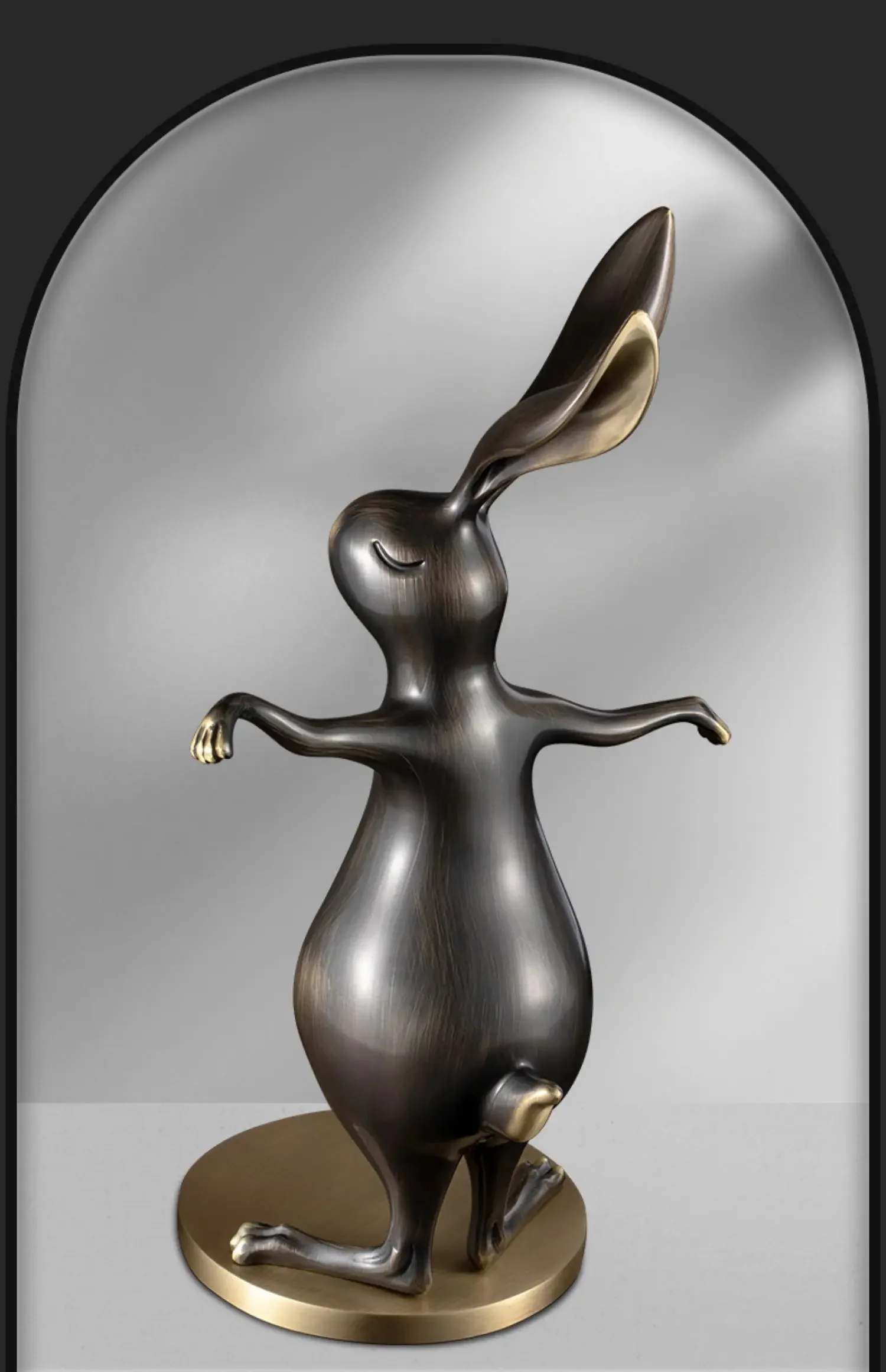 Zhaocai Rabbit Living Room, foyer, TV cabinet, home decoration, light luxury, high-end office desktop art ornaments