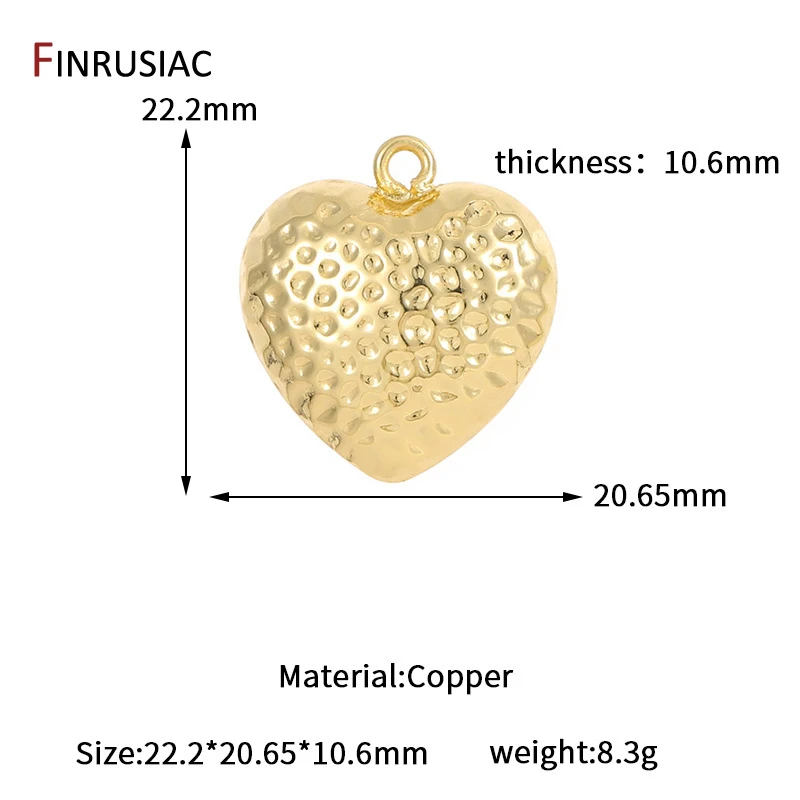 Multi Styles 14K vergoldetes Messing Herz Charms für Schmuckherstellung Zubehör, DIY Ohrringe Armband Halskette Anhänger Zubehör – Detail 16