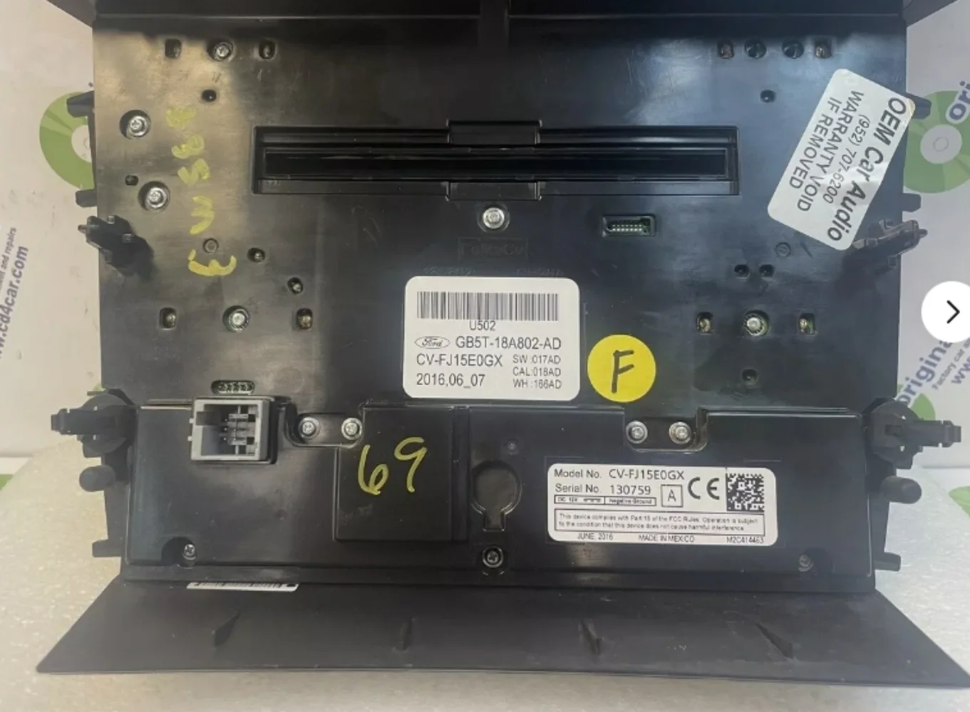 2016-2018 РАДИО ЭКСПЛЕРА CD ПАНЕЛЬ УПРАВЛЕНИЯ ПЕРЕМЕННОГО ТОКА ТОЛЬКО OEM