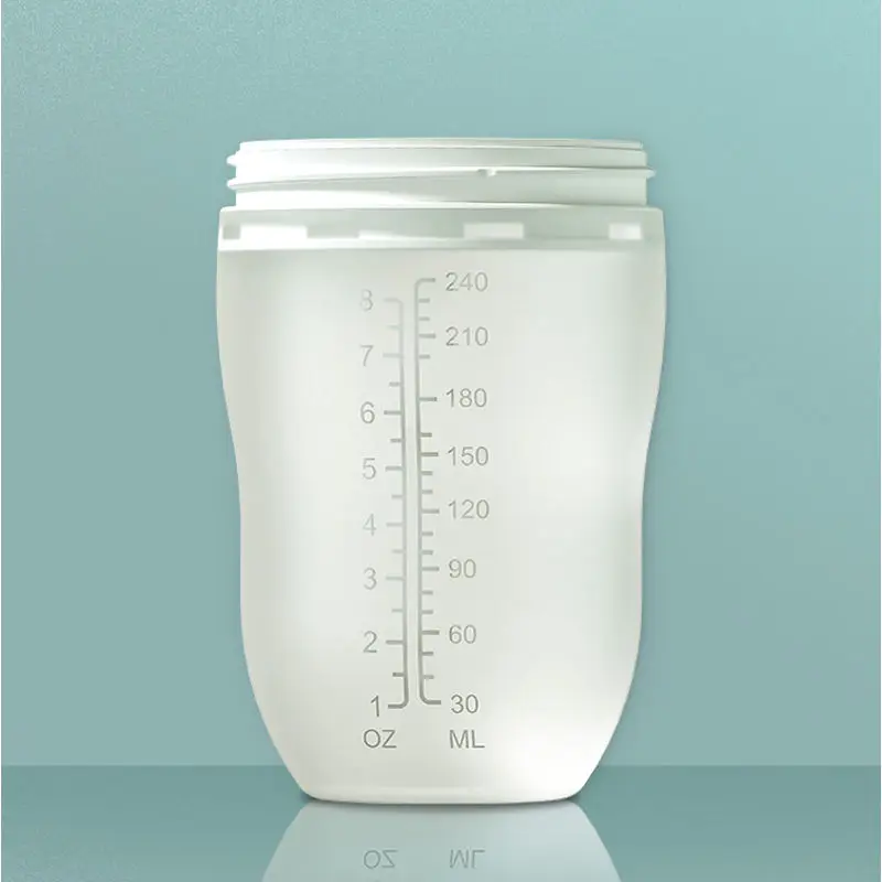 240ML Baby Bottles Silicone Anti Drop Nursing Bottle Feeding Bottles No BAP Newborn Baby Bottle For 0-2 Kids Safety Materials
