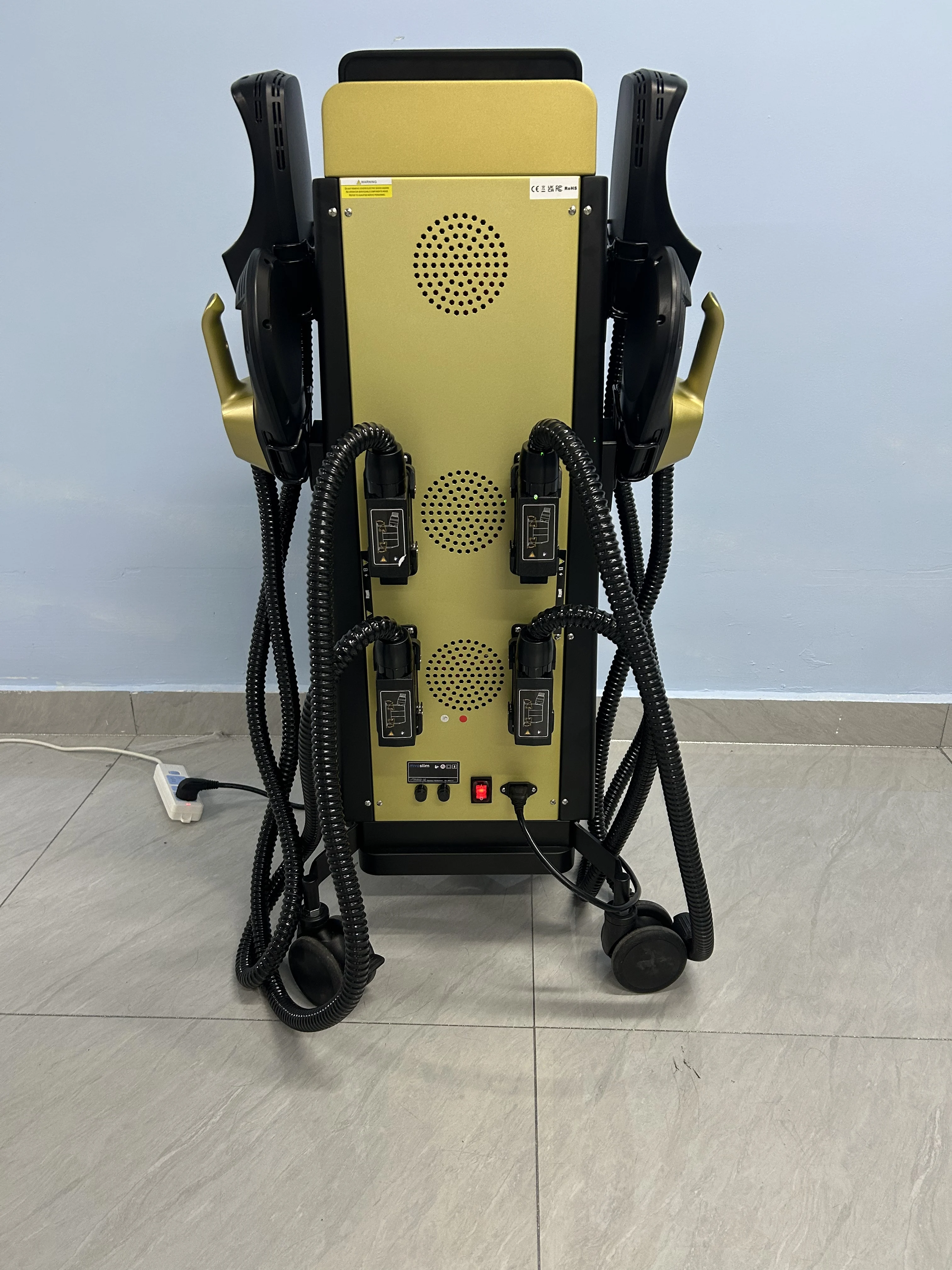 آلة نحت الجسم EMS مع 4 مقابض لتقليص العضلات القوي وتقليل الدهون وعلاج التخسيس الاحترافي #6