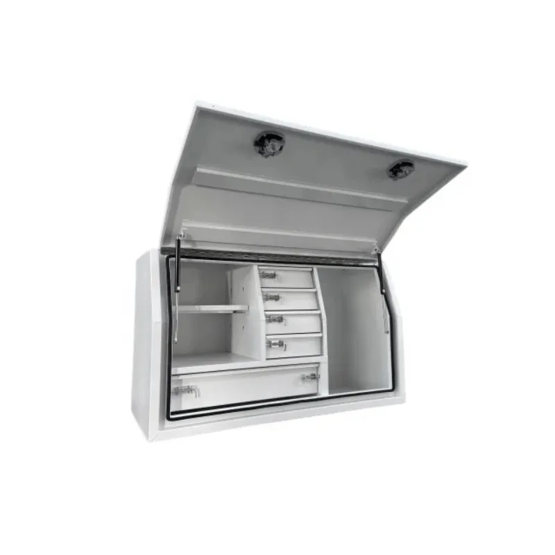 Custom Waterproof Powder Coated Aluminum Alloy Pick Up Truck Tool Box