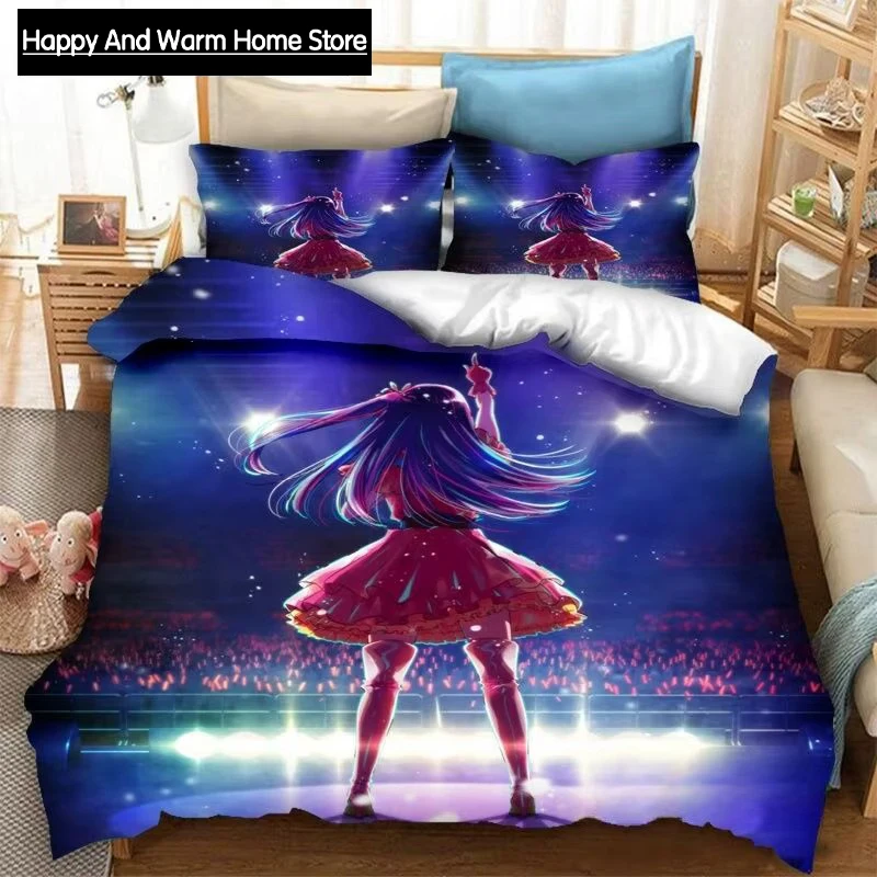 

Anime OSHI NO KO 3D Printing Bedding Set Duvet Covers Pillowcases 2/3 Piece Comforter Bedding Sets Bedclothes Bed Home Textiles