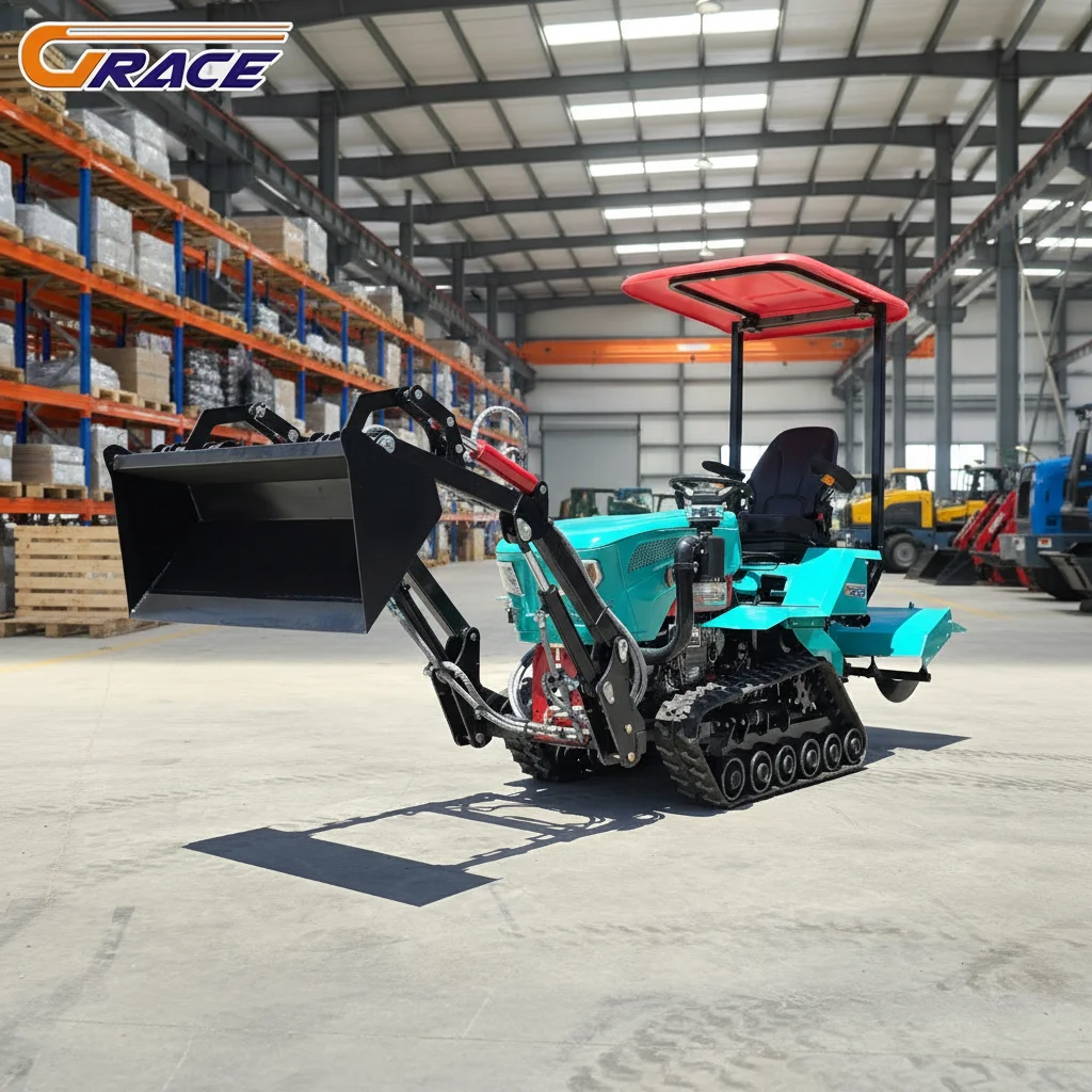 

Customize Wheeled Tractor With Front Loader Attachment For Material Handling