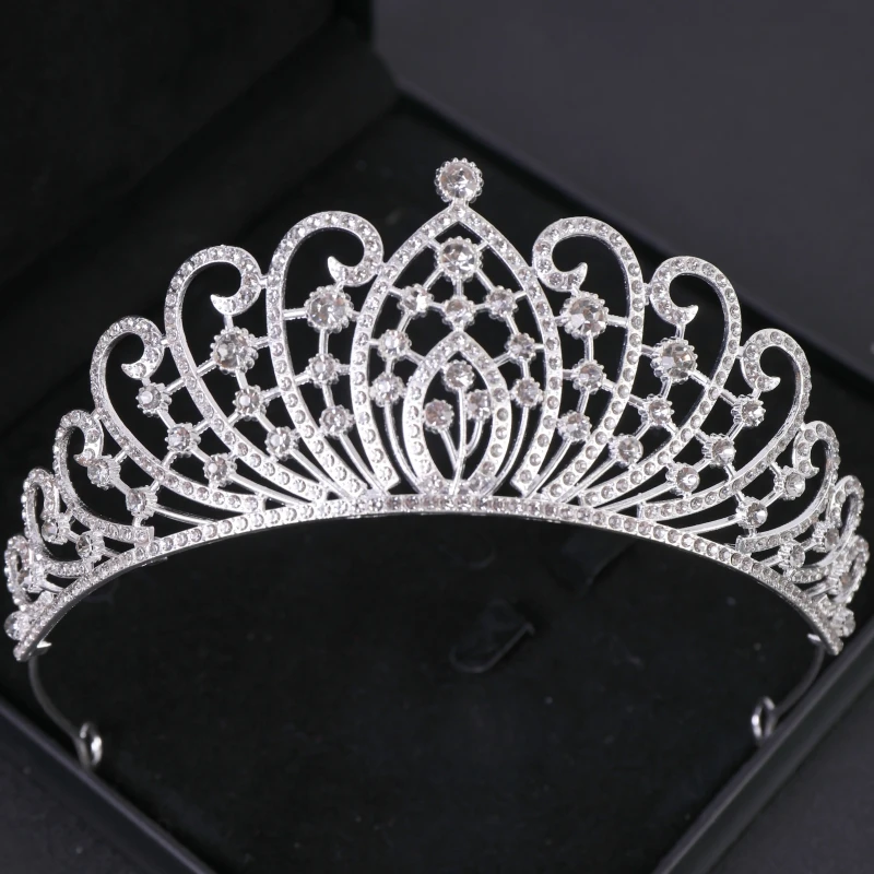 Хрустальная Корона в стиле барокко, тиара, вечерние диадемы для женщин, свадебные аксессуары для волос, ювелирные изделия, диадемы и короны, подарки на день рождения на день Святого Валентина
