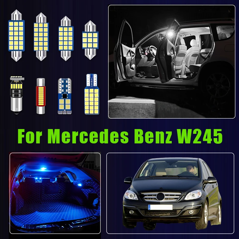 Für Mercedes Benz B-Klasse W245 B180 B200 Fehlerfreie 12V Auto-LED-Lampen Innenraum-Leselampe Kofferraum Handschuhfach Beleuchtung Zubehör