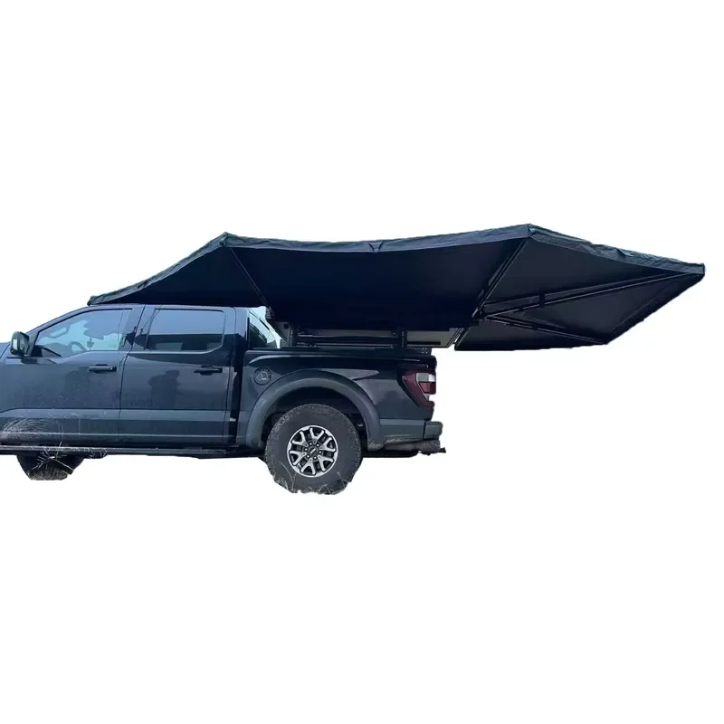 4x4 Outdoor Camping Off-Road Waterproof Vehicle Tarp Sun Shelter Tent Pull-Out Car Side Awning 270 Degree Awning for Camping