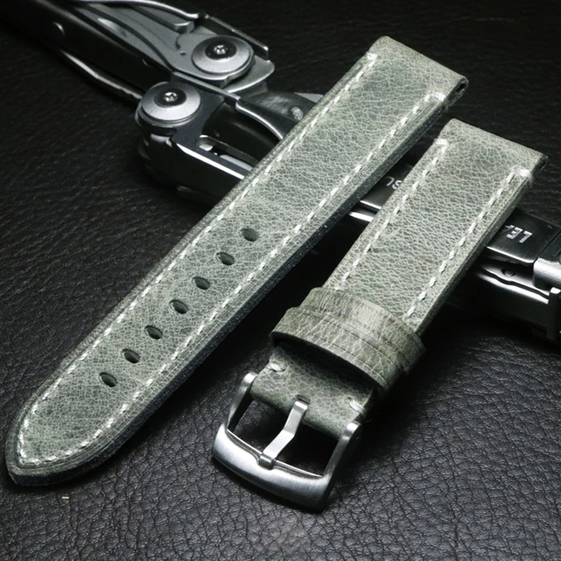 

Ремешок для часов из натуральной кожи, 18/19/20/21/22 мм