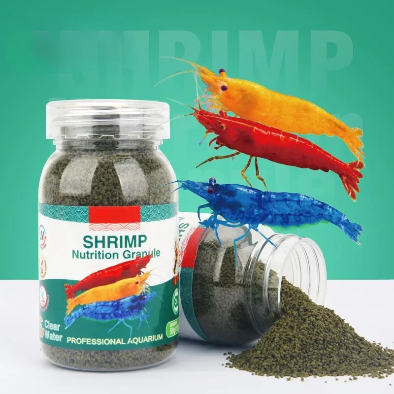 100ML 50g Enhanced Color Nutrition Ornamental Shrimp Special Food Crayfish Feed Crystal Black Shell Shrimp Crayfish Crab Food