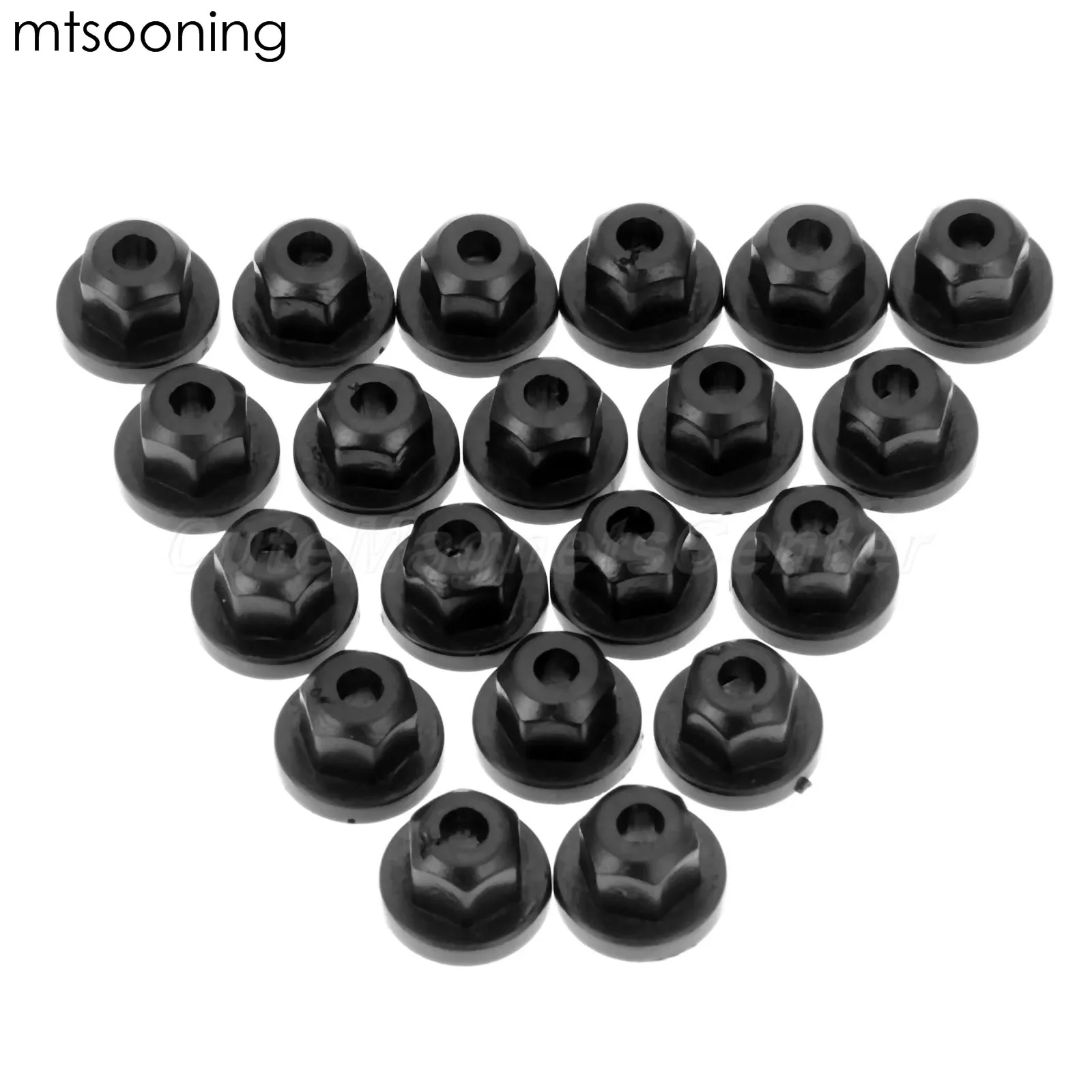 mtsooning 20pcs Exterior Plastic Body Nut Flange Clips For BMW 1995-2001 7 Series 738 740 750 MercedesBenz