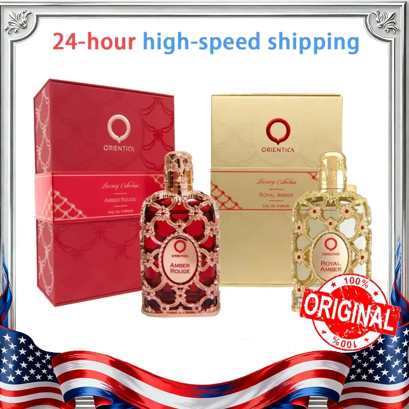 

Orientica Royal Amber Rouge Oud Saffron Мужчины Женщины Спрей Унисекс Нейтральная Стеклянная Бутылка Роза Одеколон 100 мл Стойкий Запах Подарки