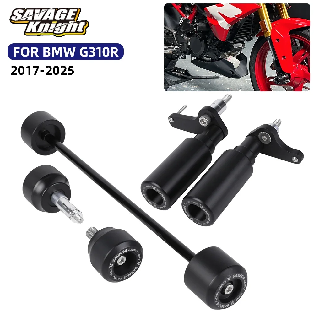 

Защитные слайдеры для мотоцикла BMW G310 R G310R (2017-2025): защита оси колеса, рамы, маятника, ступицы, POM-защита